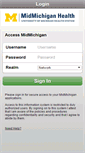 Mobile Screenshot of access.midmichigan.net